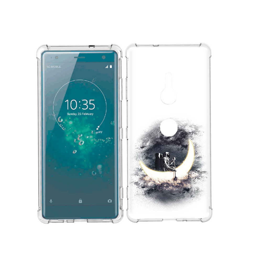 

Чехол MyPads Tocco для Sony Xperia XZ3 лунный путешественник, Прозрачный, Tocco