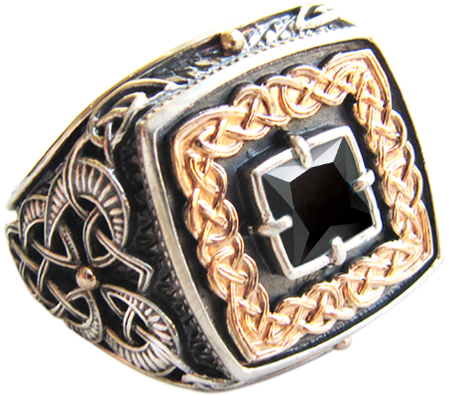 

Кольцо из серебра/золота с ониксом р. 22,5 Persian KSZ019-ONIKS, KSZ019-ONIKS