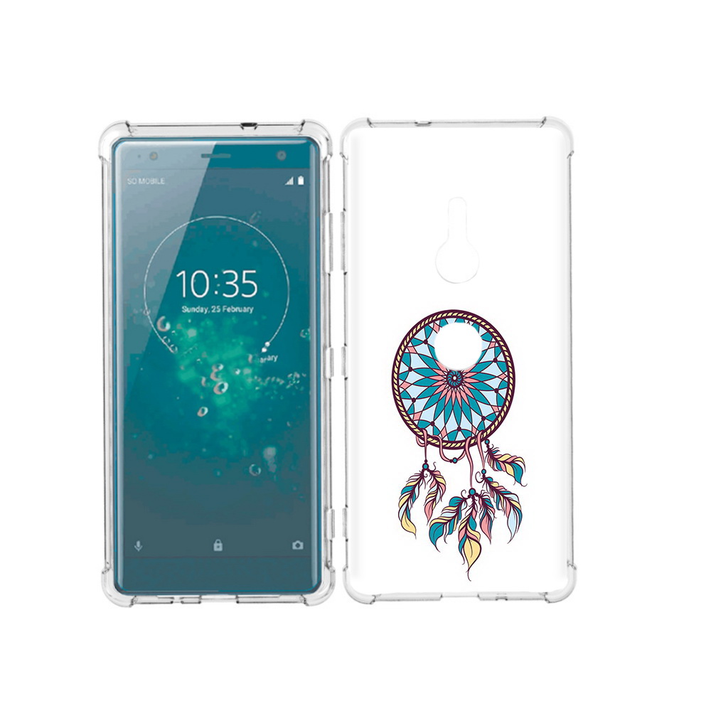 

Чехол MyPads Tocco для Sony Xperia XZ3 ловец снов синий, Прозрачный, Tocco