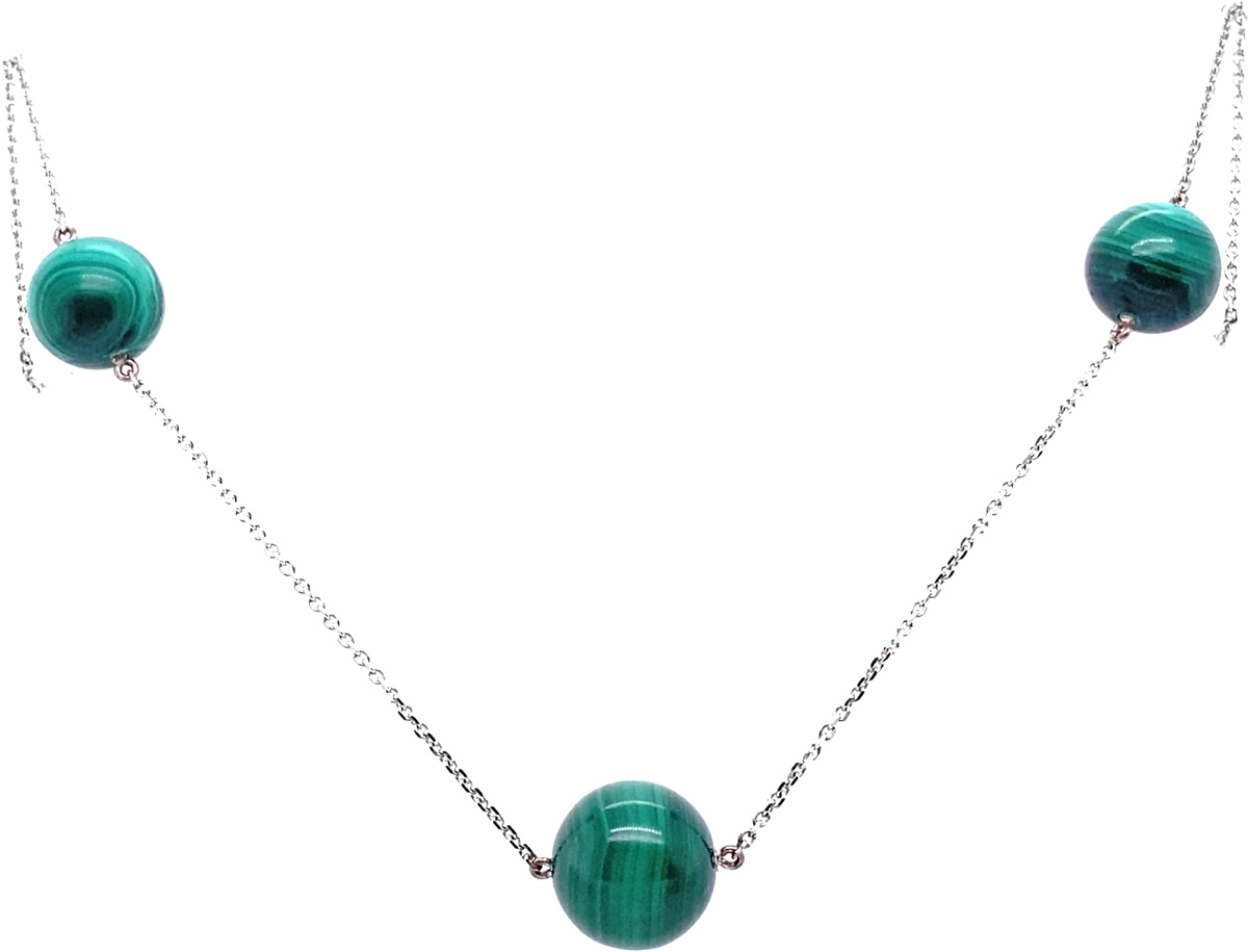 

Колье из серебра с малахитом 45 см Art I Fact 0326.0049-necklace-malahit, 0326.0049-necklace-malahit