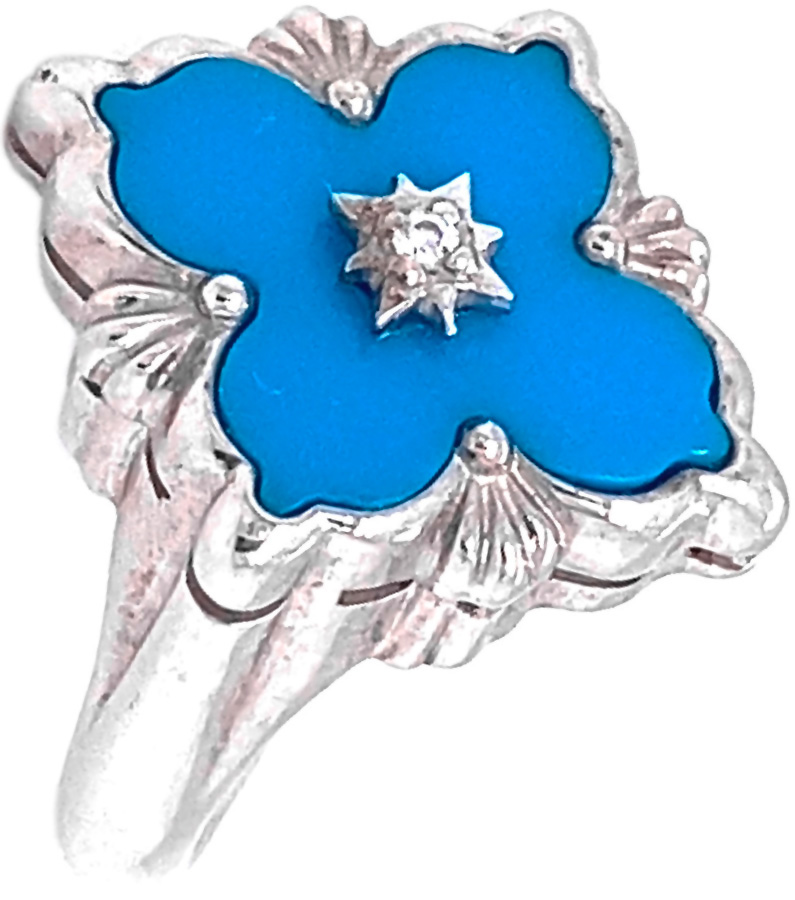 

Кольцо из серебра с бирюзой р. 17,5 Art I Fact 0126.0138-rings-fianit-birjuza, 0126.0138-rings-fianit-birjuza