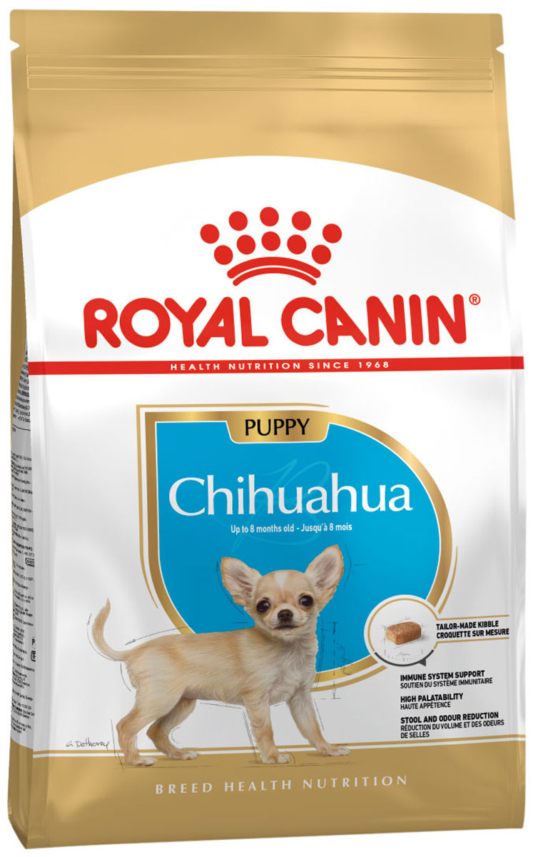 фото Сухой корм для щенков royal canin chihuahua junior, птица, 1.5кг