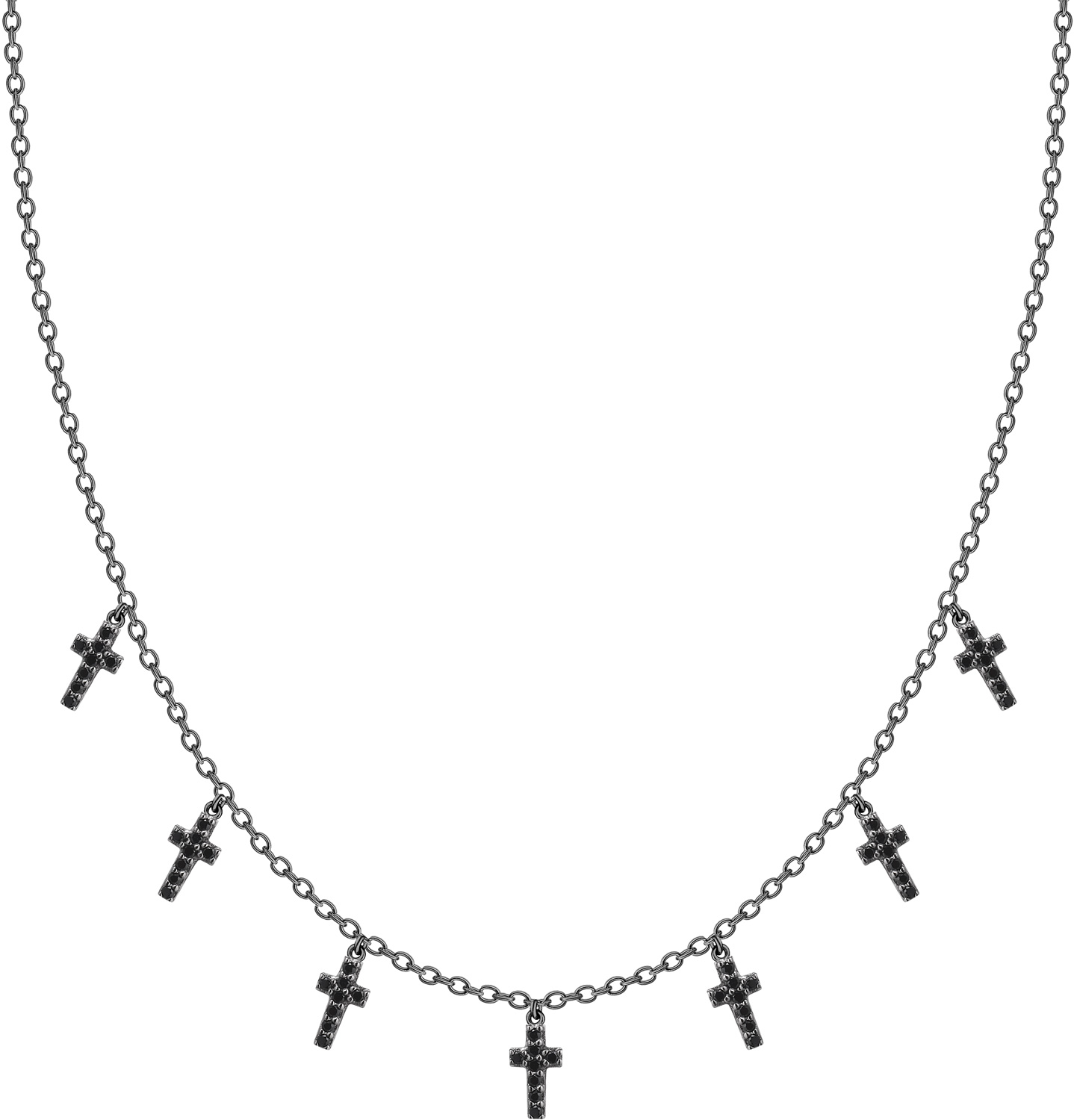 

Колье из серебра с фианитом 35-40 см WANNABE! P117-22, P117-22