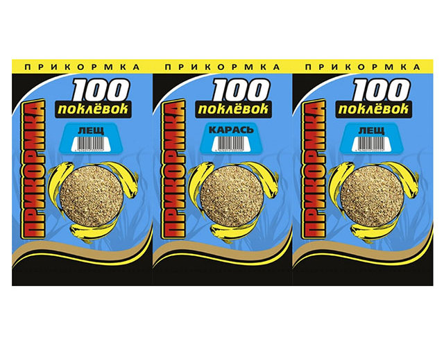 

100 Поклёвок Прикормка 100ПОКЛЕВОК 900гр (Карась)