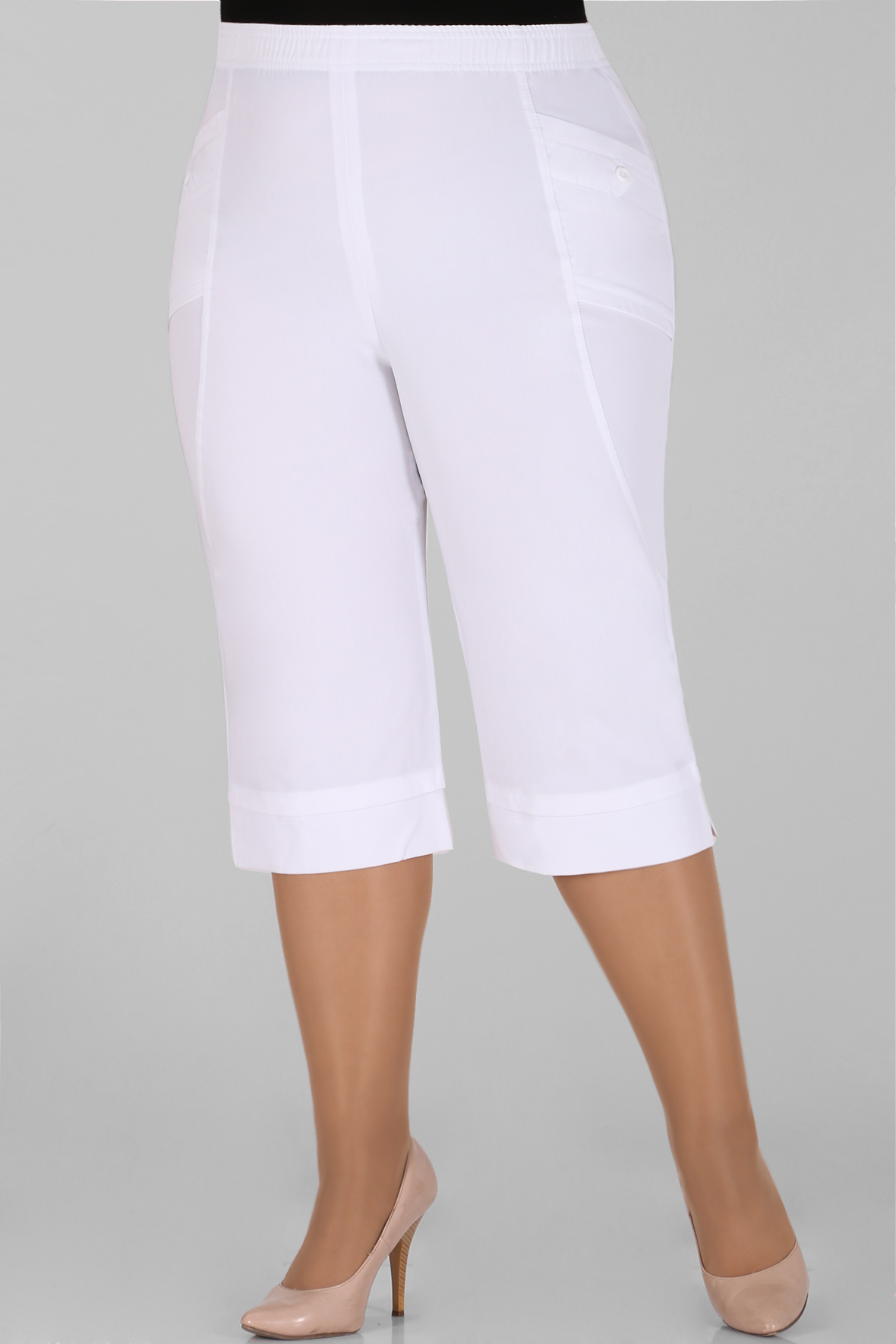 

Брюки женские AlmondShop ИК191-25-21.С2 белые 64 RU, Белый, ИК191-25-21.С2
