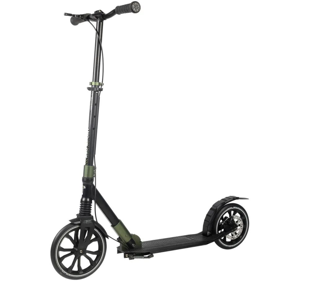 Самокат Городской Tech Team Sport 250R (2022), зеленый, черный мм