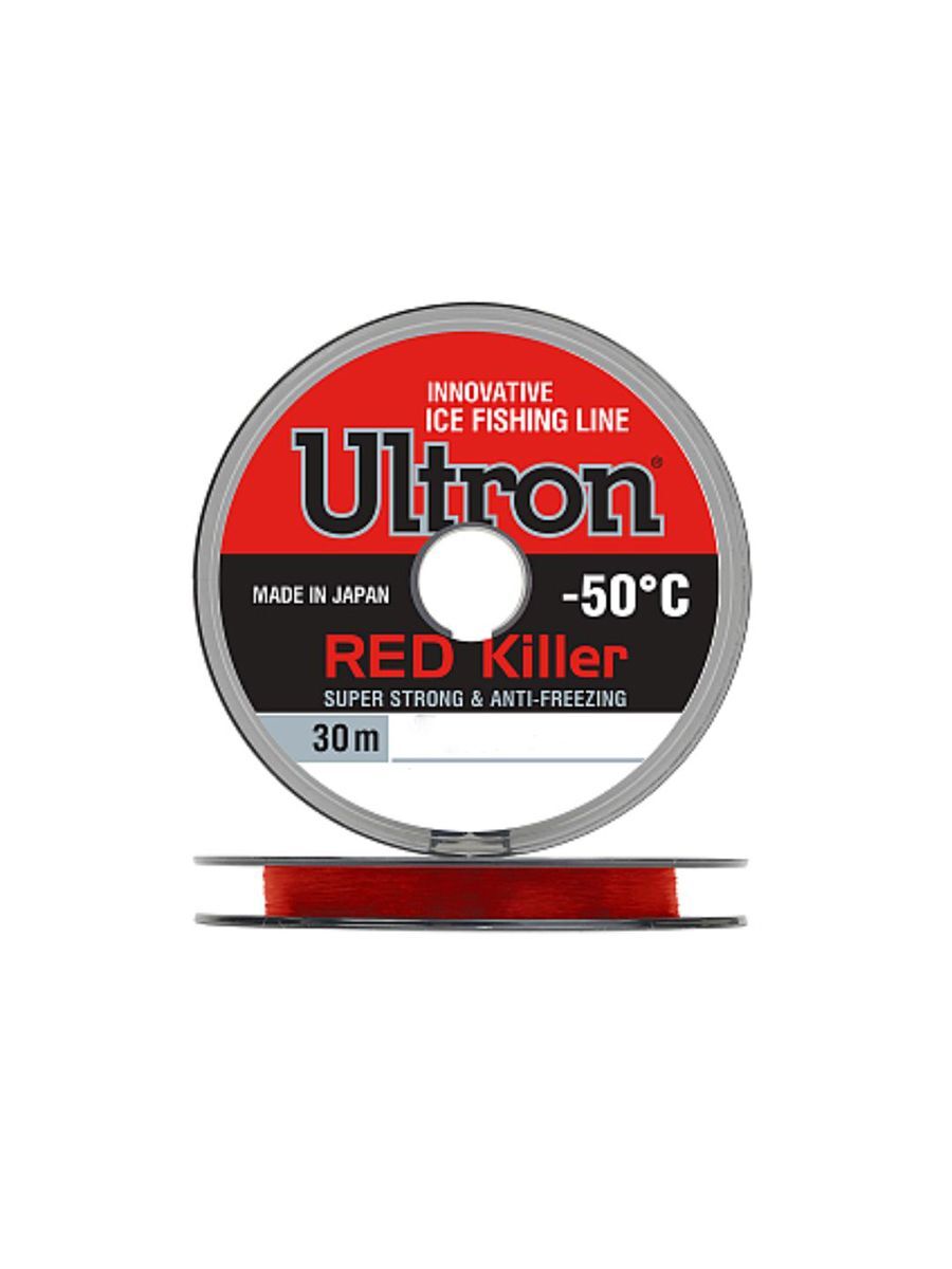 Монофильная леска для рыбалки ULTRON Red Killer (3 / 0.15 / 2.4 / 3 / red (3 штуки) / 3 /