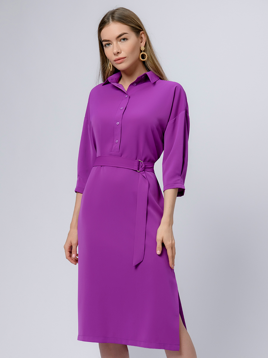 

Платье женское 1001dress 0101673 фиолетовое 46, Фиолетовый, 0101673