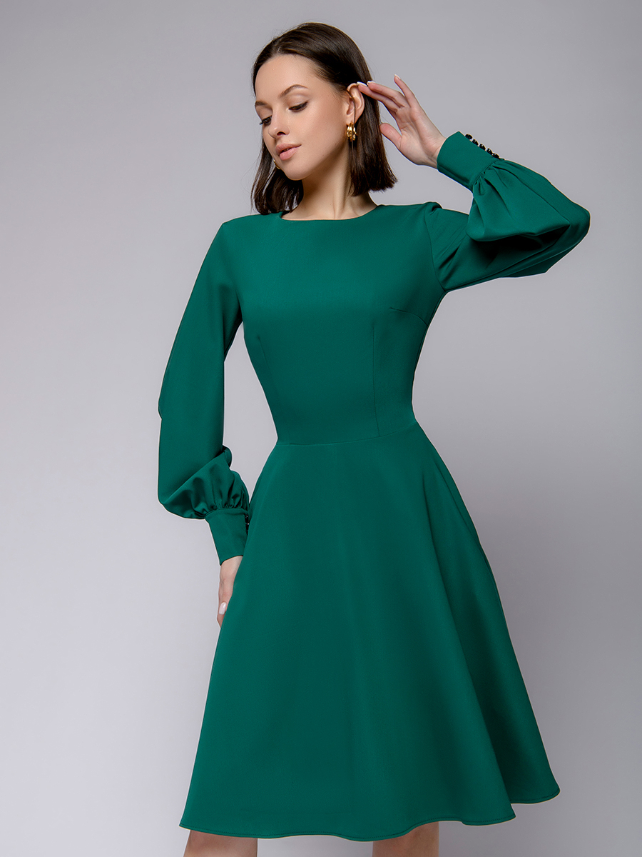 

Платье женское 1001dress 0102201EM зеленое 48, Зеленый, 0102201EM