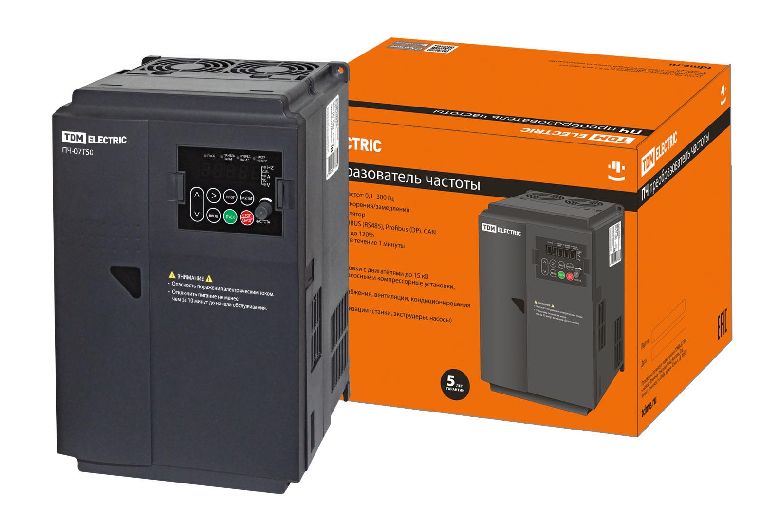 

Преобразователь частоты ПЧ-07T50 380В 7,5кВт TDMSQ0749-0009