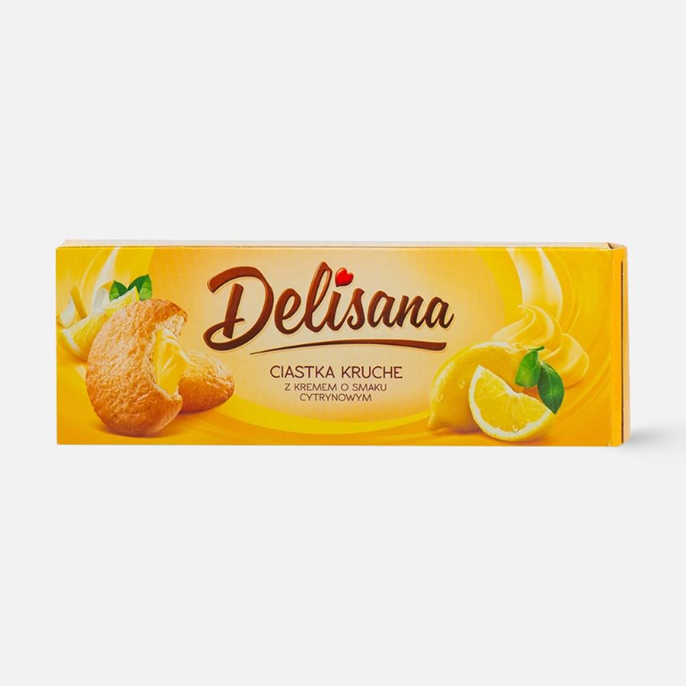 фото Печенье delisana biscuits, с лимонным кремом, 150 г