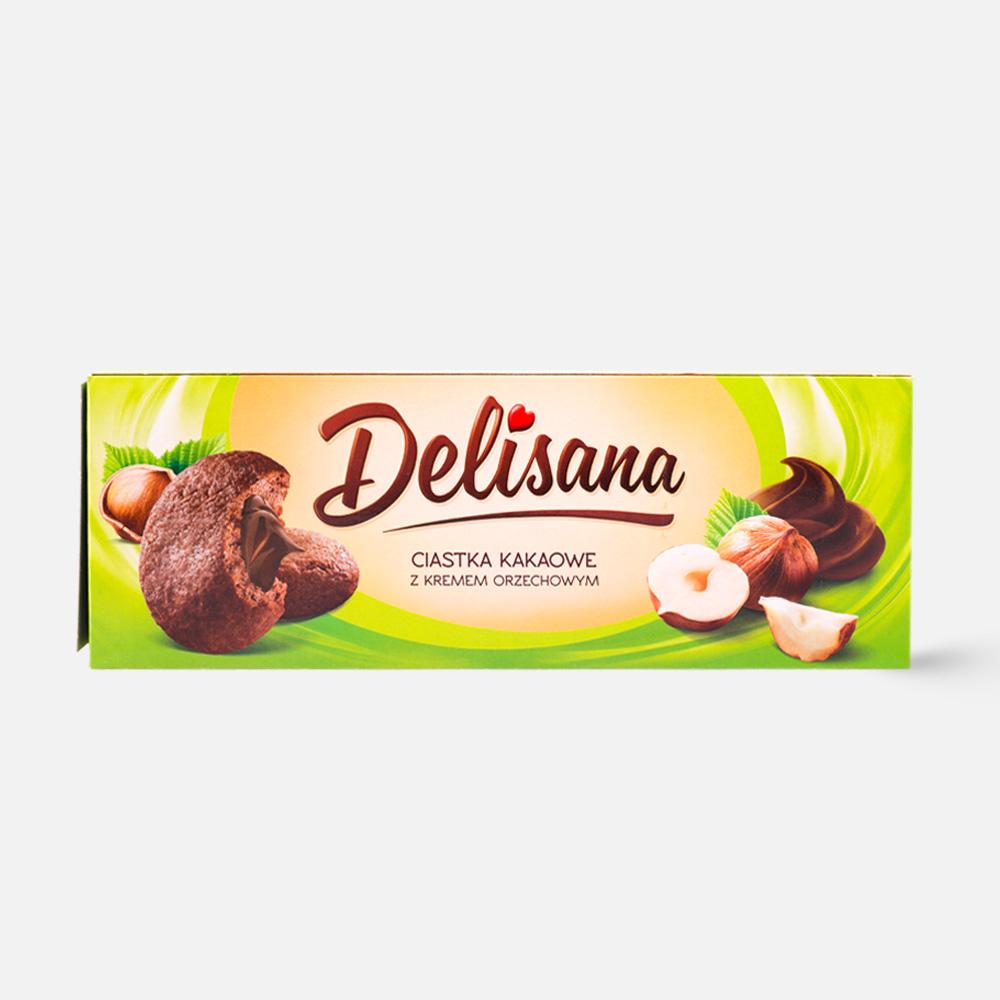 фото Печенье delisana biscuits, с ореховой пастой, 150 г