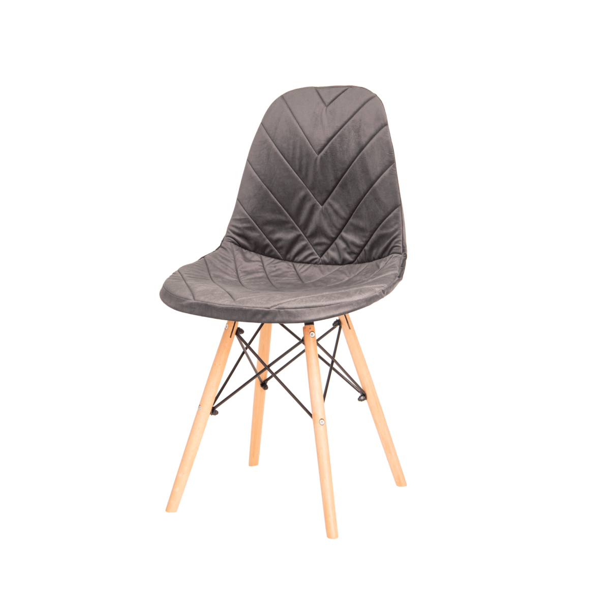 

Чехол для стула в стиле Eames LuxAlto 11484, Велюр Серый, 4 шт., Velur-Eames