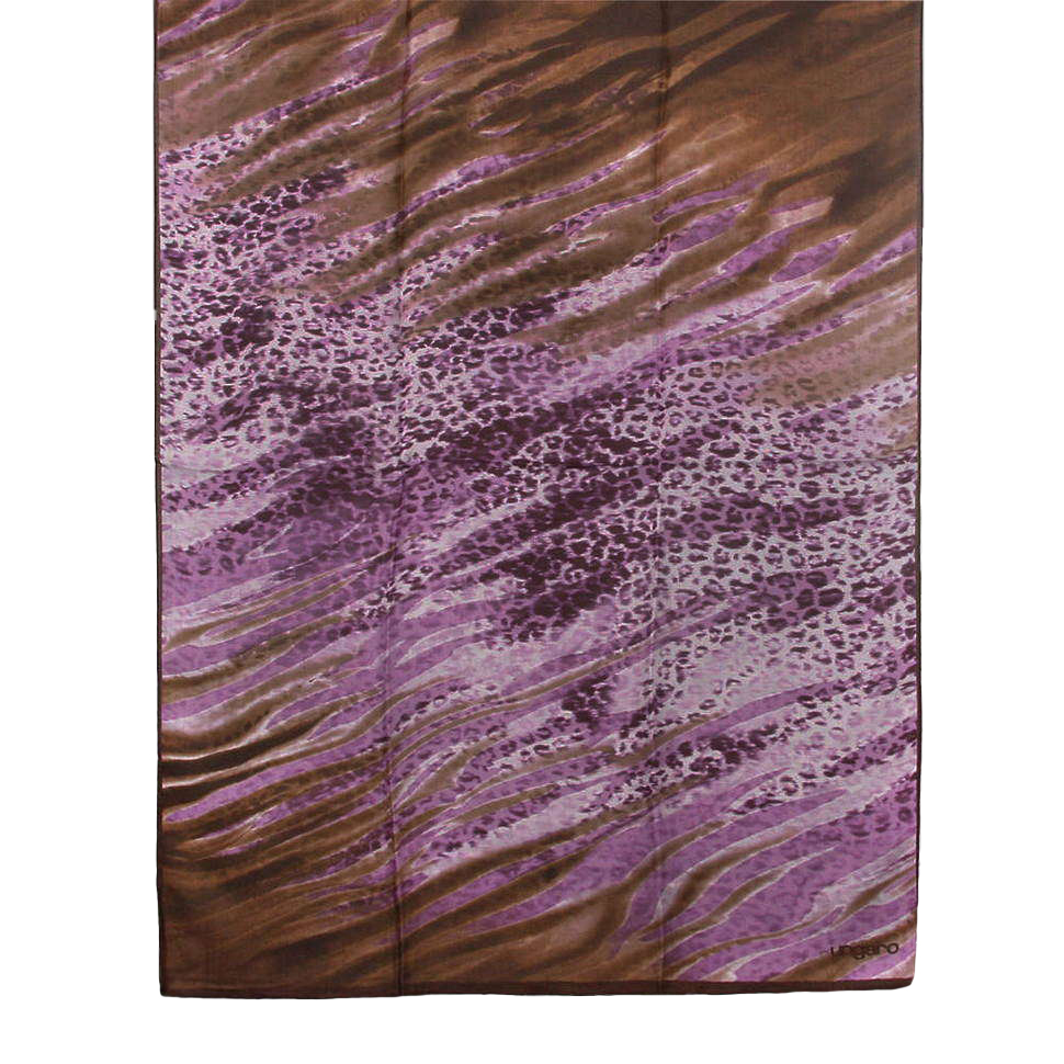 Палантин женский UNGARO 73287 коричневый/сиреневый/розовый, 70х180 см