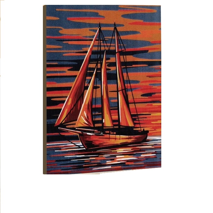 фото Школа талантов картина по номерам на холсте с подрамником «яхта в открытом море», 30х20 см