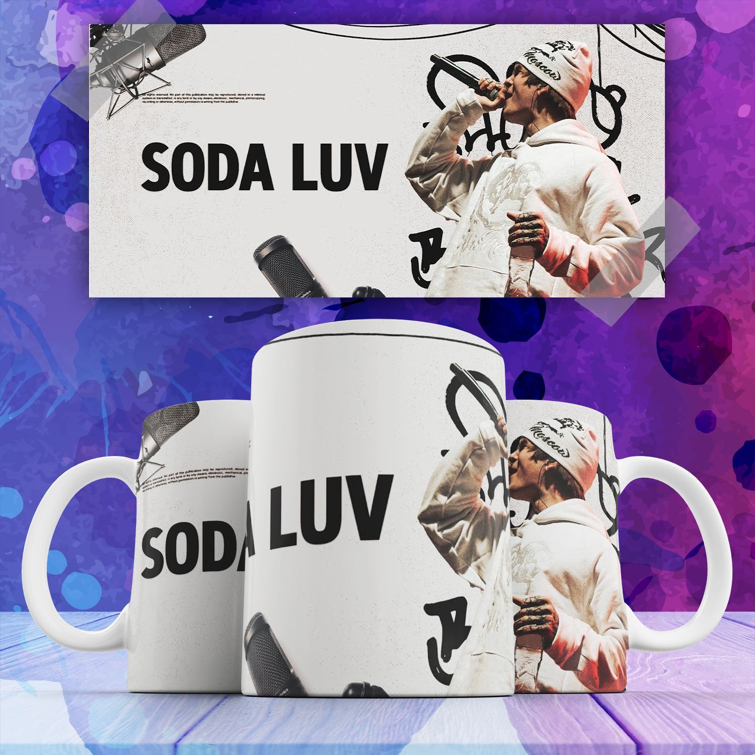 

Кружка с принтом Soda Luv хип-хоп исполнитель