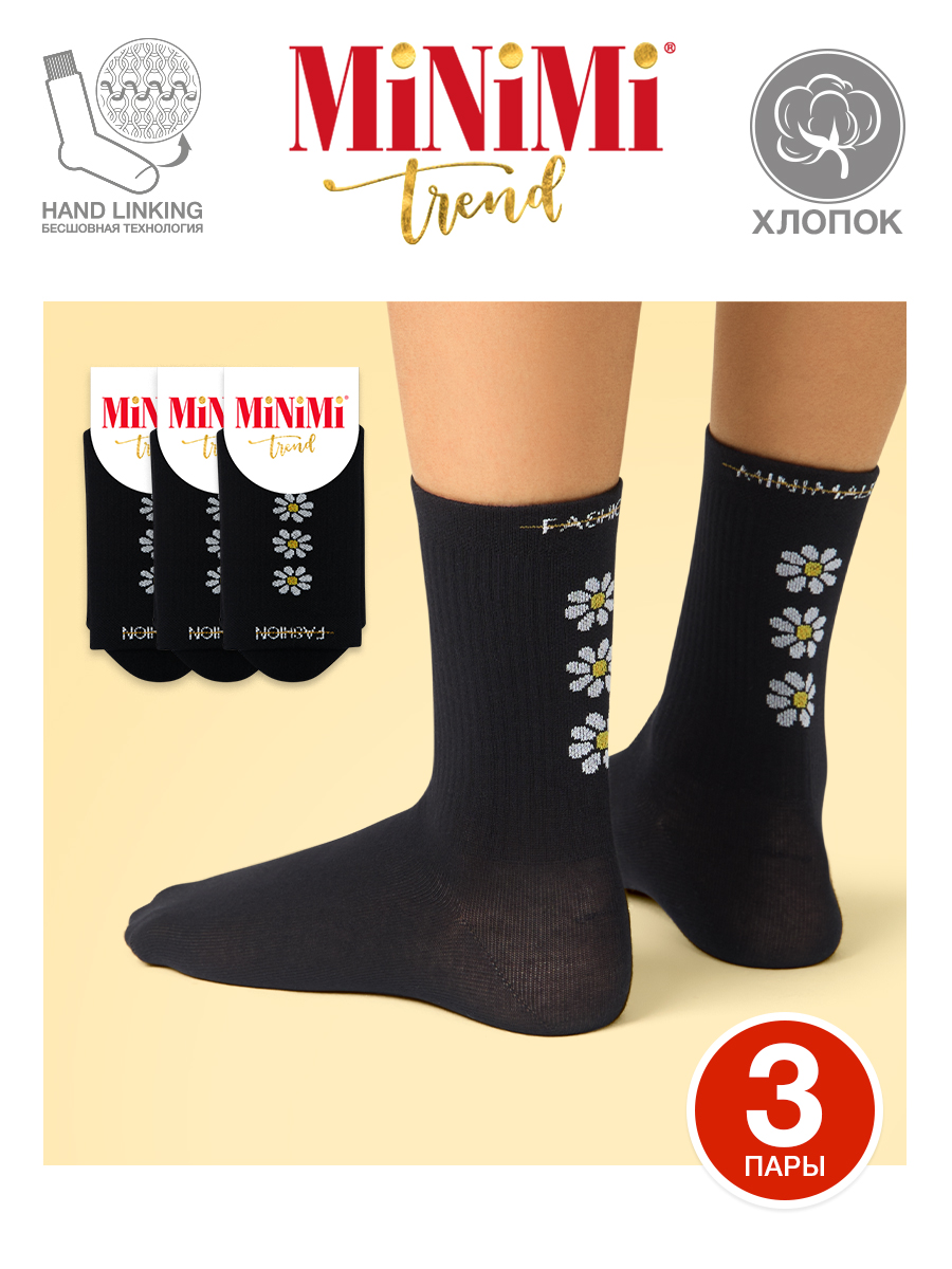 

Комплект носков женских Minimi MINI TREND 4215 черных 39-41, Черный, MINI TREND 4215