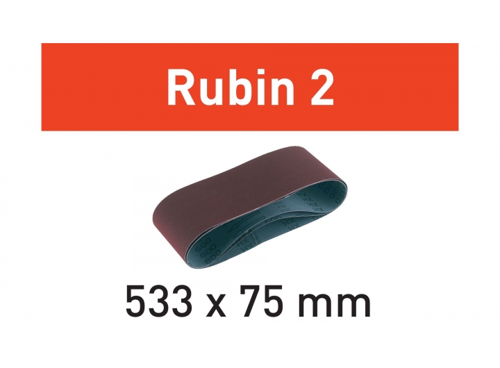 

Лента шлифовальная Festool Rubin II P 60, компл. из 10шт. 75 x 533 / P60 RU2/10