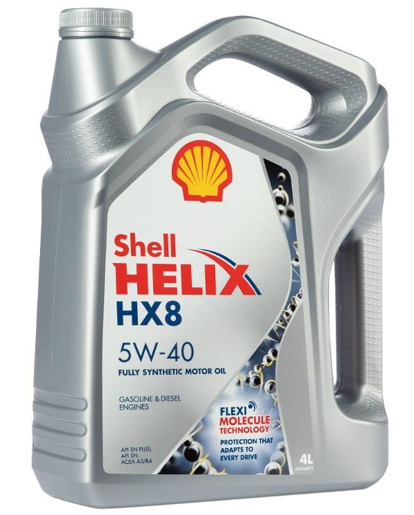 Моторное масло Shell Helix HX8 Synthetic 550051529 5W40 4л