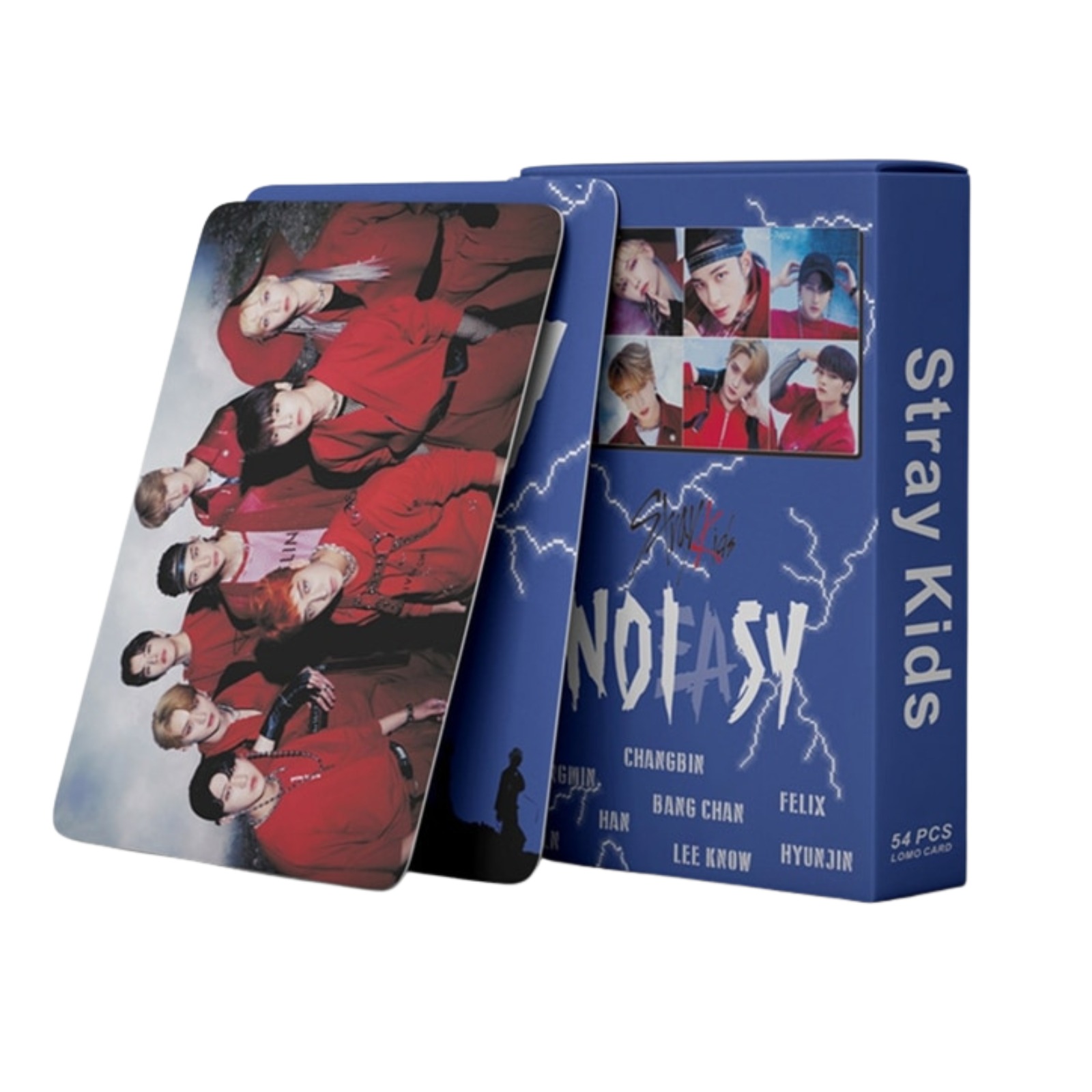 

Карточки Stray kids кпоп карты "NOEASY", 54 шт., разноцветные, размер 8,5х5,5, Кпоп карты