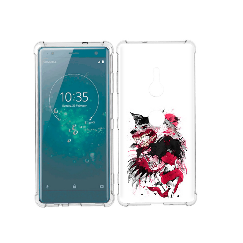 

Чехол MyPads Tocco для Sony Xperia XZ3 красная шапочка, Прозрачный, Tocco