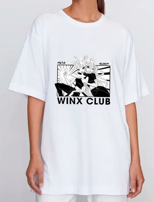 Футболка женская Winx BLACK WHITE MUST HAVE белая S 3700₽