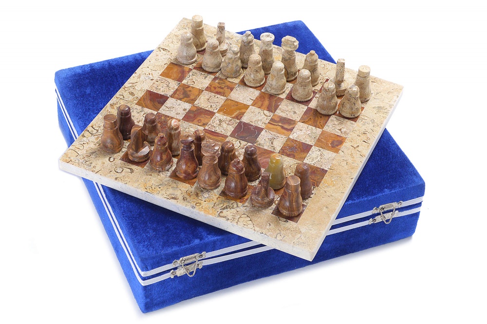 Шахматы из камня PakShah Яшма Ракушечник 20, ON-W007