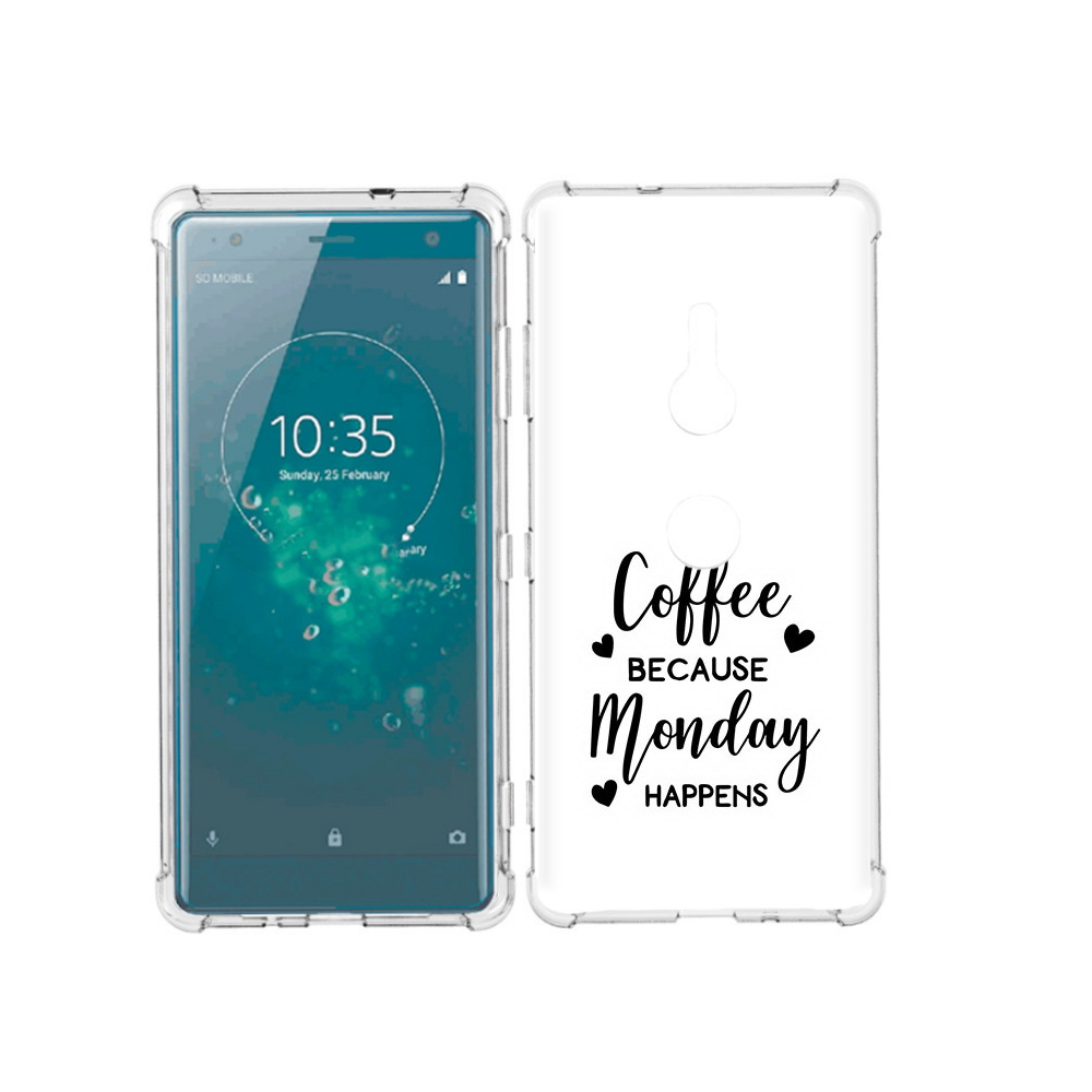 

Чехол MyPads Tocco для Sony Xperia XZ3 кофе и понедельник стал счастливым, Прозрачный, Tocco