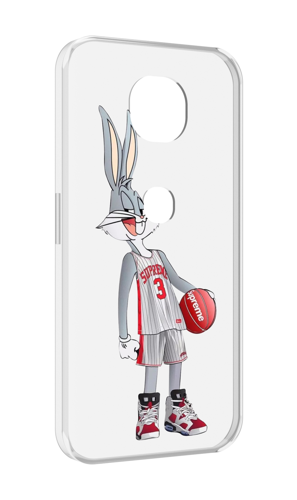 

Чехол MyPads заяц-баскетболист женский для Motorola Moto G5S (XT1799-2), Прозрачный, Tocco