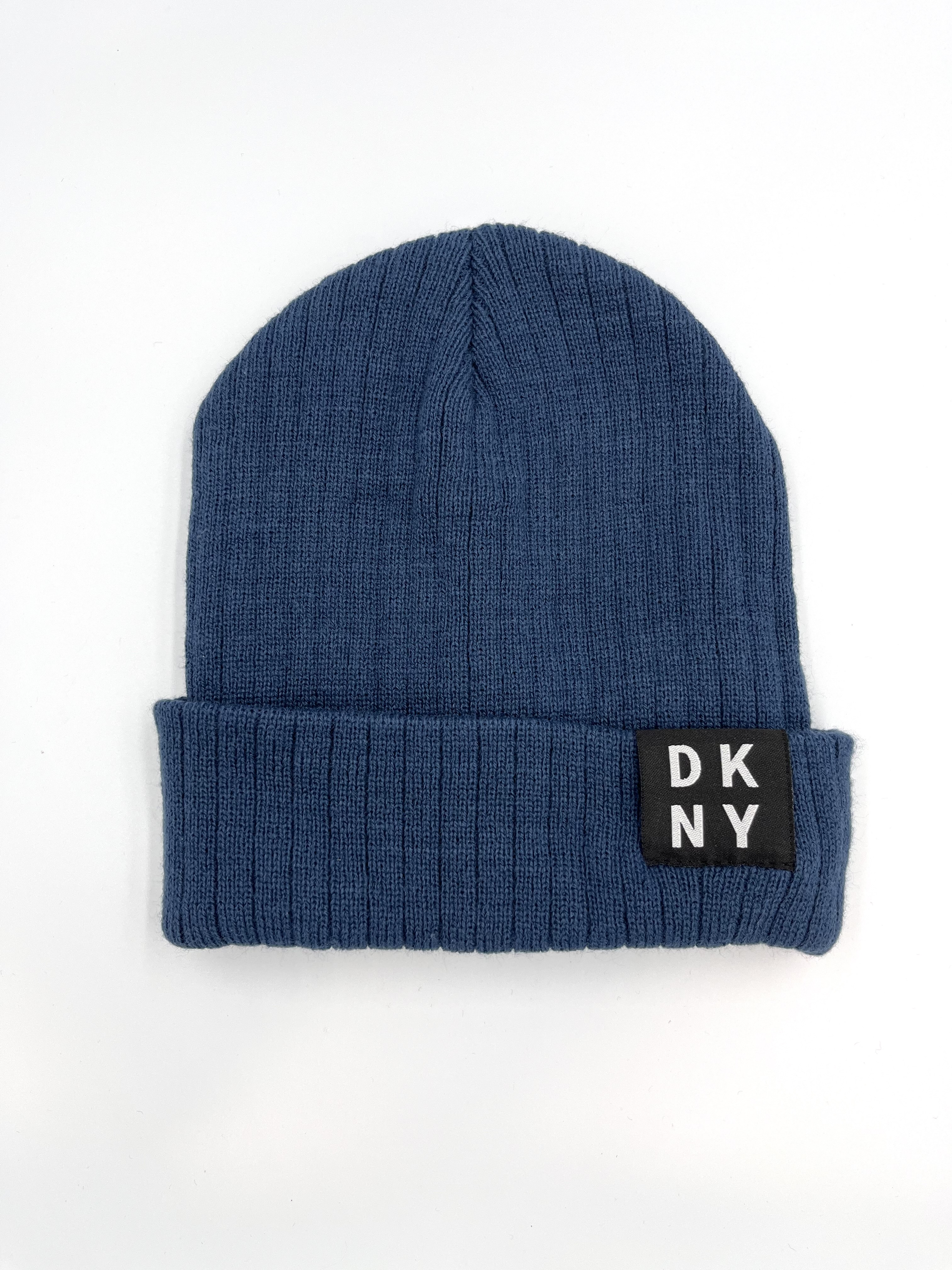 

Шапка бини женская DKNY 43JH901485 синяя, Синий, 43JH901485