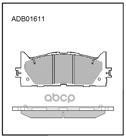 

Тормозные колодки ALLIED NIPPON ADB01611HD