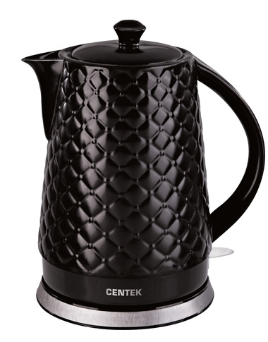 

Чайник Centek CT-0061 <Black> 2.0л, 2000W, чёрная керамика, рельефный корпус, CT-0061