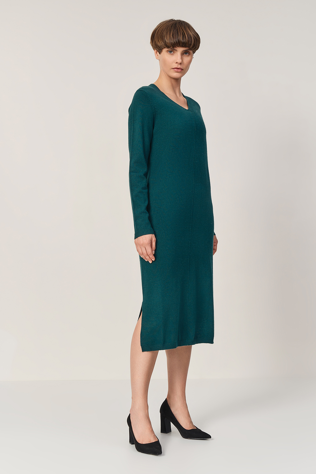 Платье женское Baon B451827 зеленое M