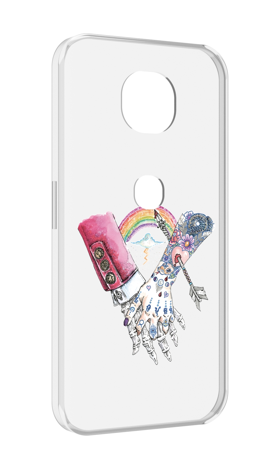 

Чехол MyPads абстракция руки в татуировках для Motorola Moto G5S (XT1799-2), Прозрачный, Tocco