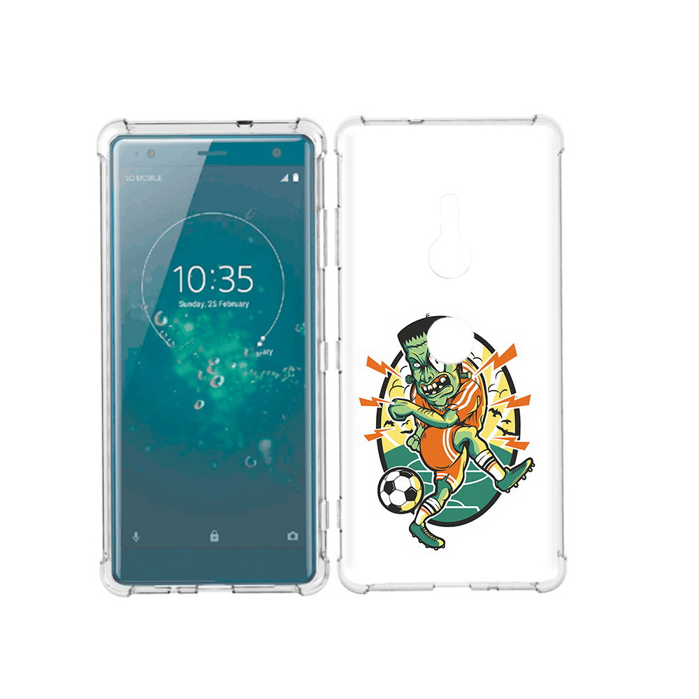 

Чехол MyPads Tocco для Sony Xperia XZ3 зомби футболист, Прозрачный, Tocco