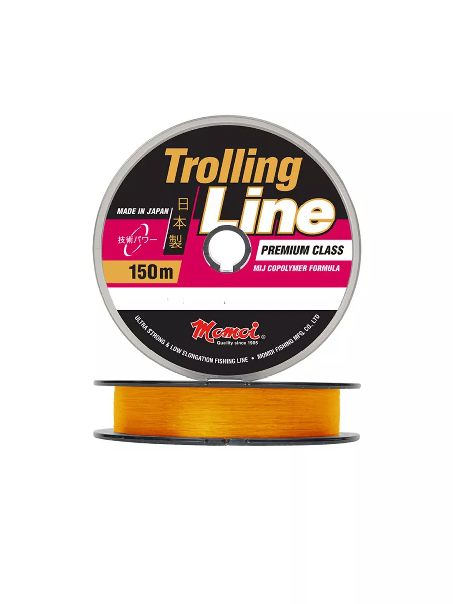 

Монофильная леска для рыбалки Momoi Trolling Line (3 / 0.33 / 11 / 150 / 3 / оранжевый /, Trolling Line