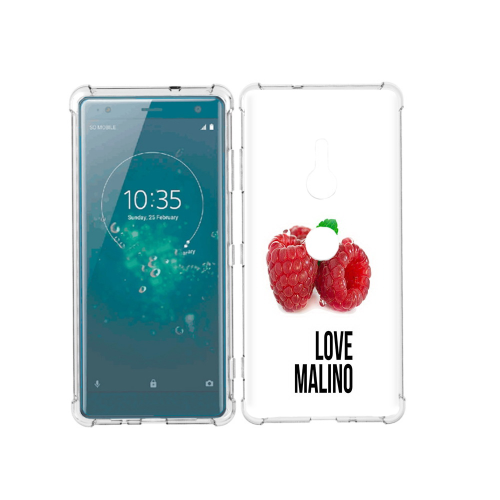 

Чехол MyPads Tocco для Sony Xperia XZ3 Бренд лове малино, Прозрачный, Tocco