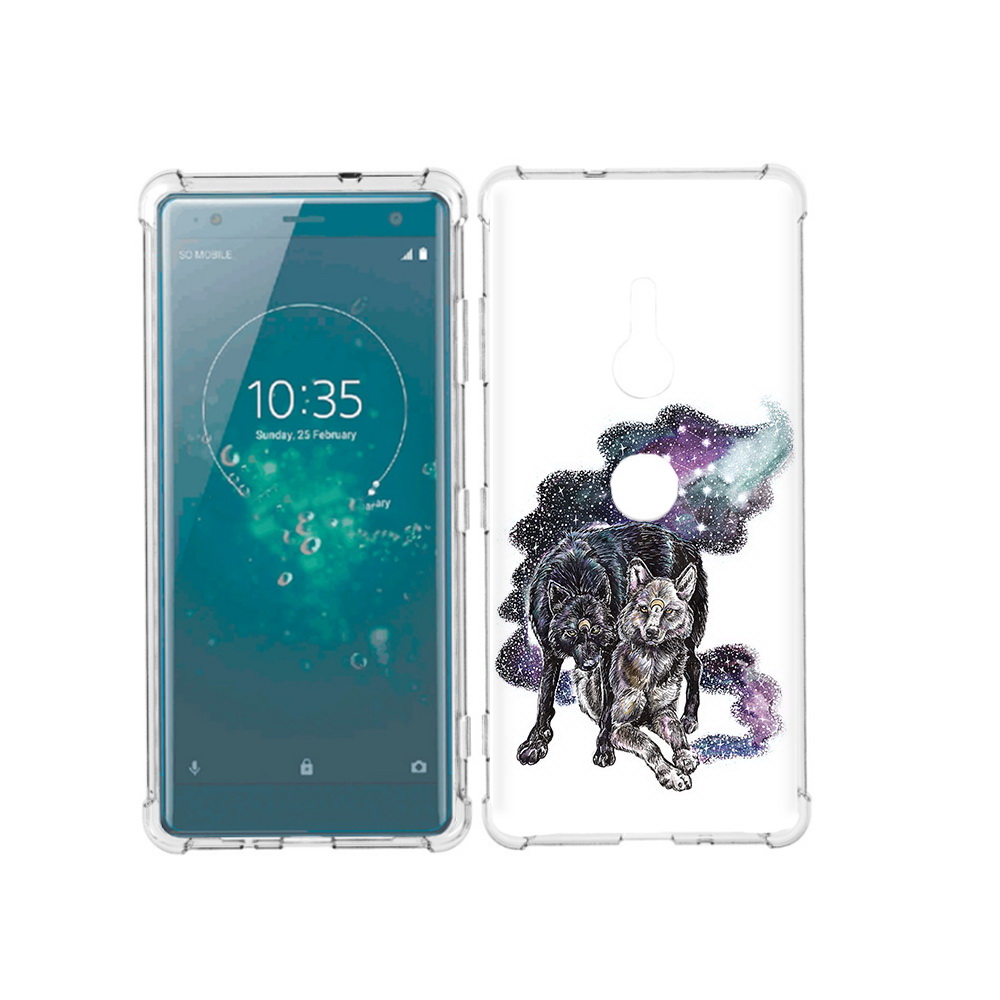 

Чехол MyPads Tocco для Sony Xperia XZ3 звездные волки, Прозрачный, Tocco