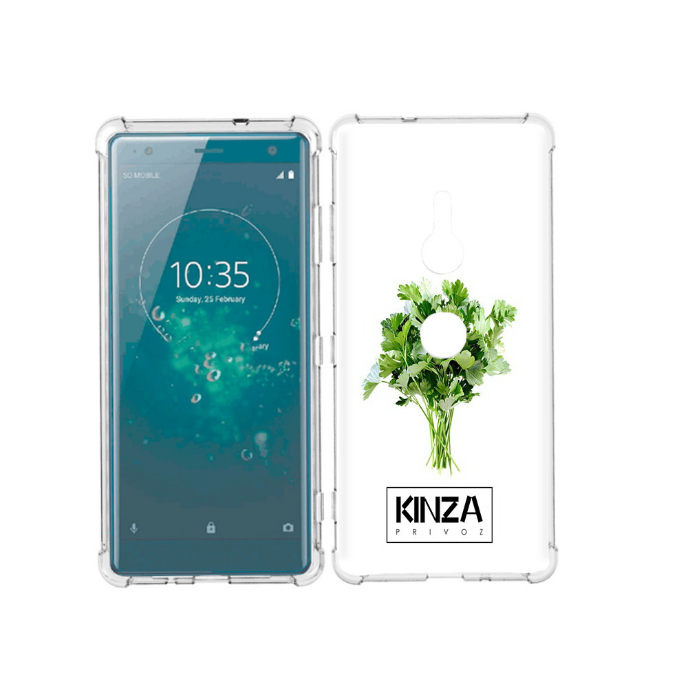 

Чехол MyPads Tocco для Sony Xperia XZ3 Бренд Кинза, Прозрачный, Tocco