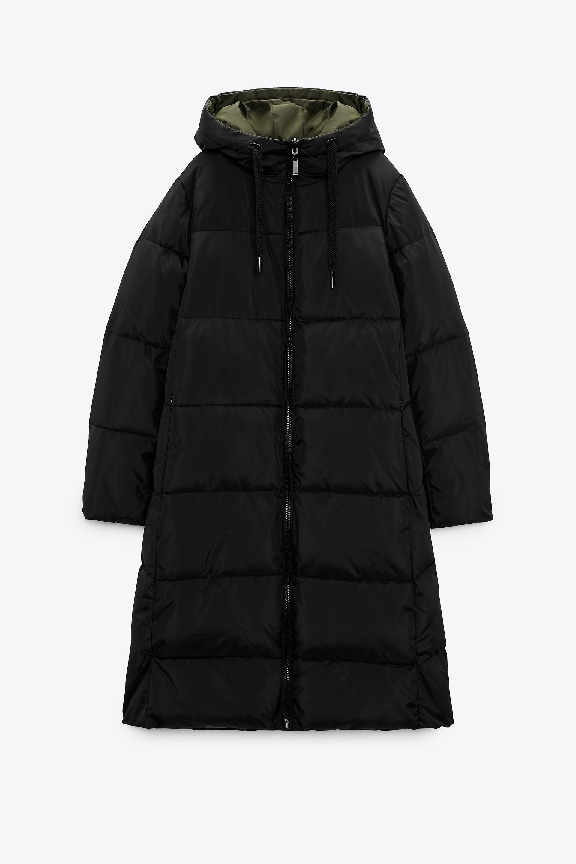 

Пальто женское ZARA 08073228 зеленое XS (доставка из-за рубежа), 08073228