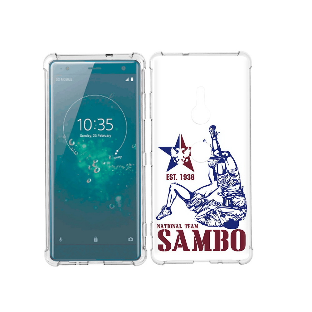 

Чехол MyPads Tocco для Sony Xperia XZ3 единоборства самбо, Прозрачный, Tocco
