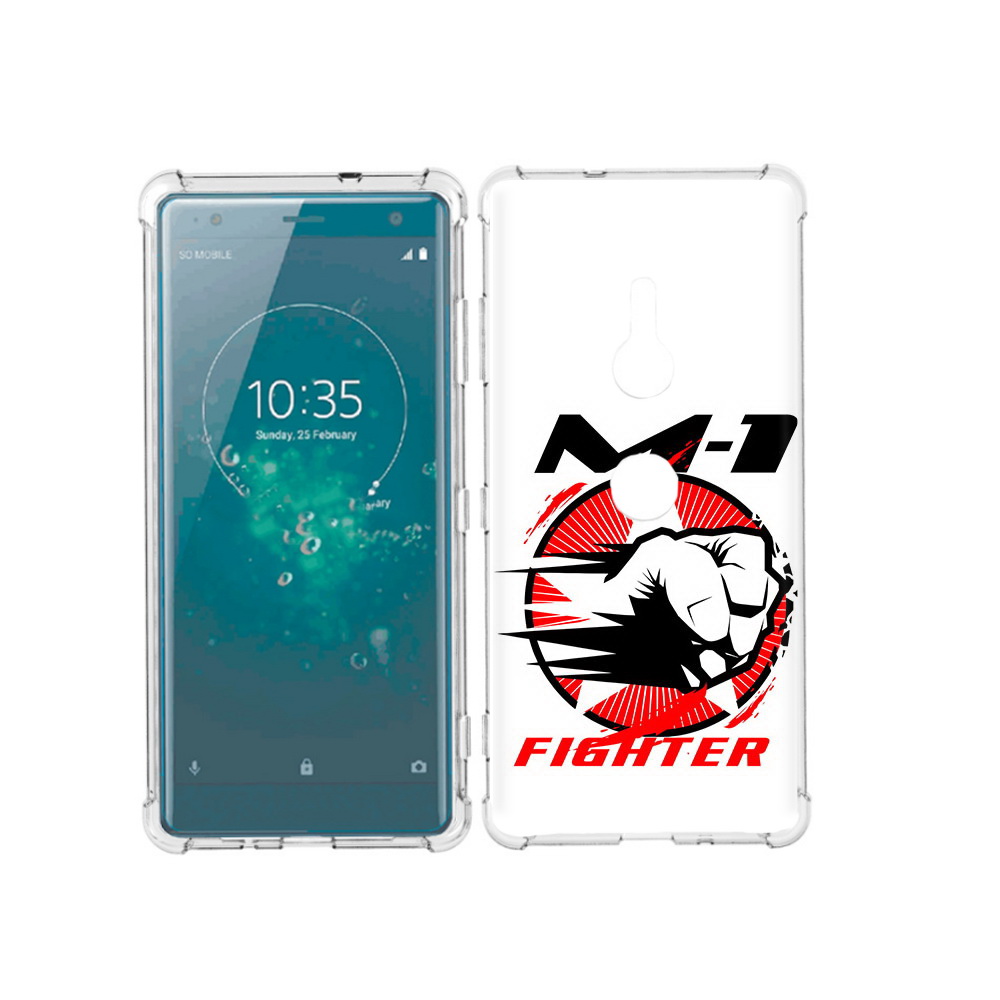 

Чехол MyPads Tocco для Sony Xperia XZ3 единоборства М-1, Прозрачный, Tocco