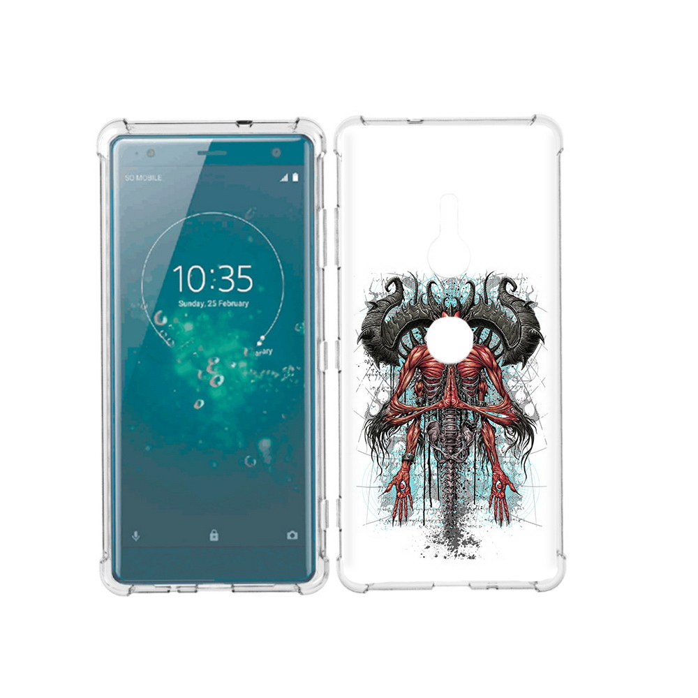 

Чехол MyPads Tocco для Sony Xperia XZ3 дьявол, Прозрачный, Tocco