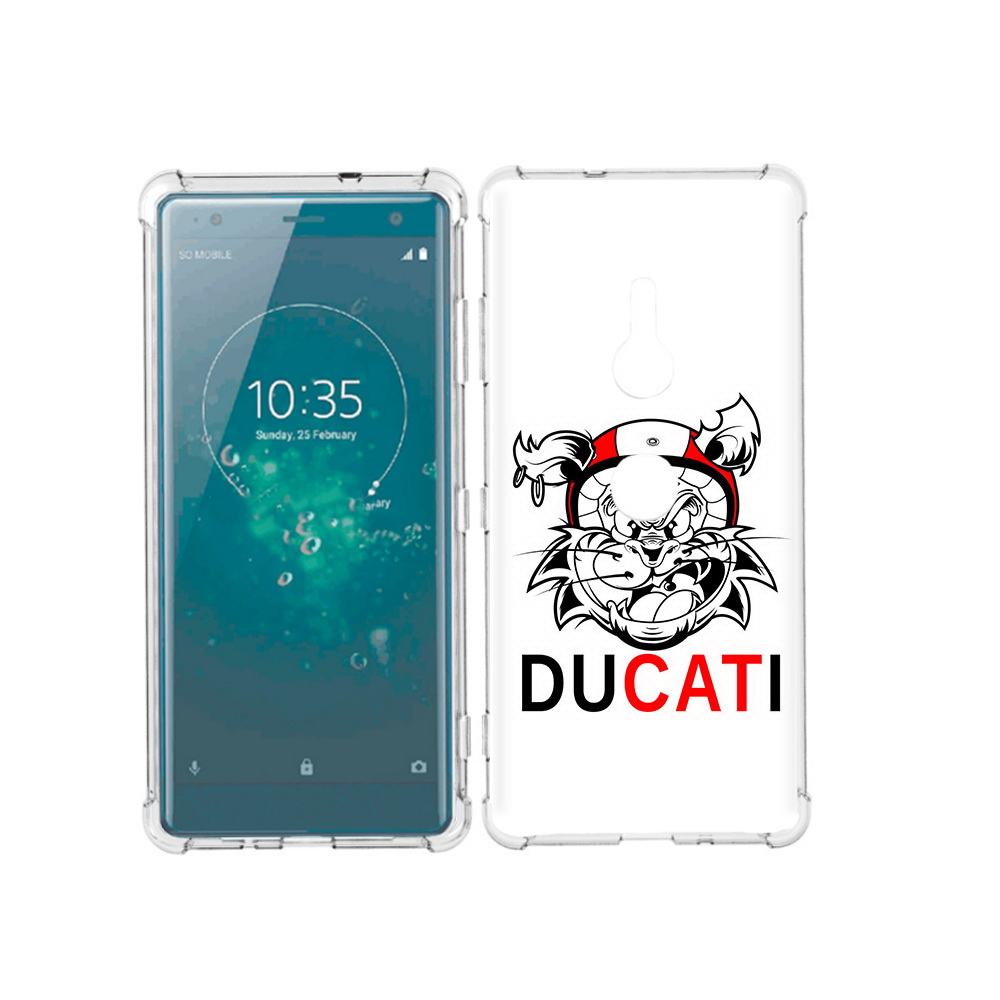

Чехол MyPads Tocco для Sony Xperia XZ3 дукати, Прозрачный, Tocco