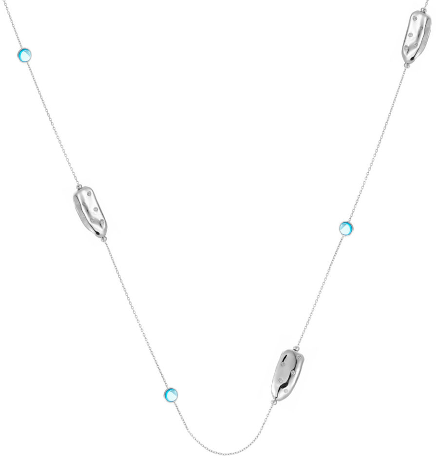

Колье из серебра с ситаллом 45 см Fresh Jewelry RB-N368-1-X-W-OB34-X-W, RB-N368-1-X-W-OB34-X-W