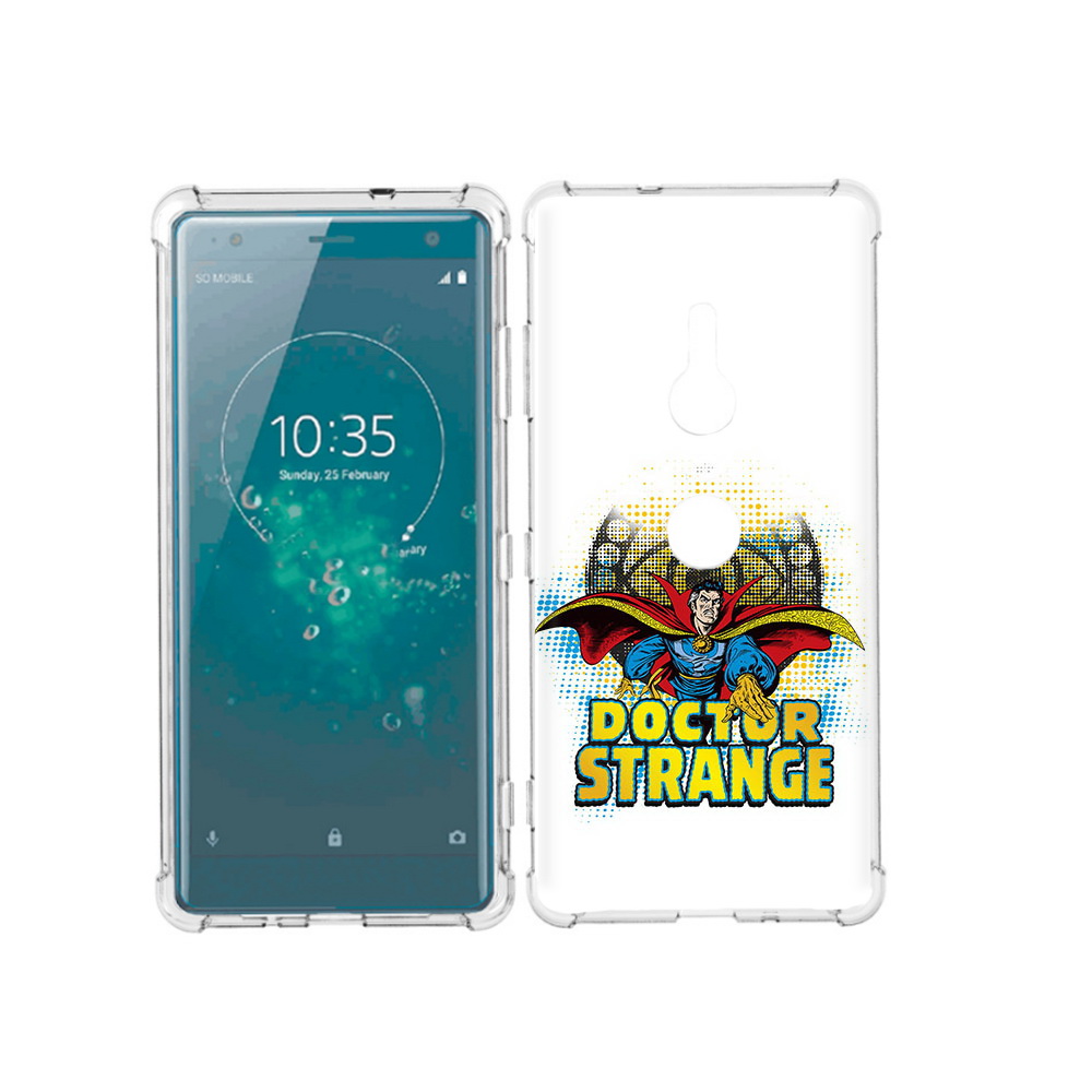 

Чехол MyPads Tocco для Sony Xperia XZ3 доктор стренж рисунок, Прозрачный, Tocco