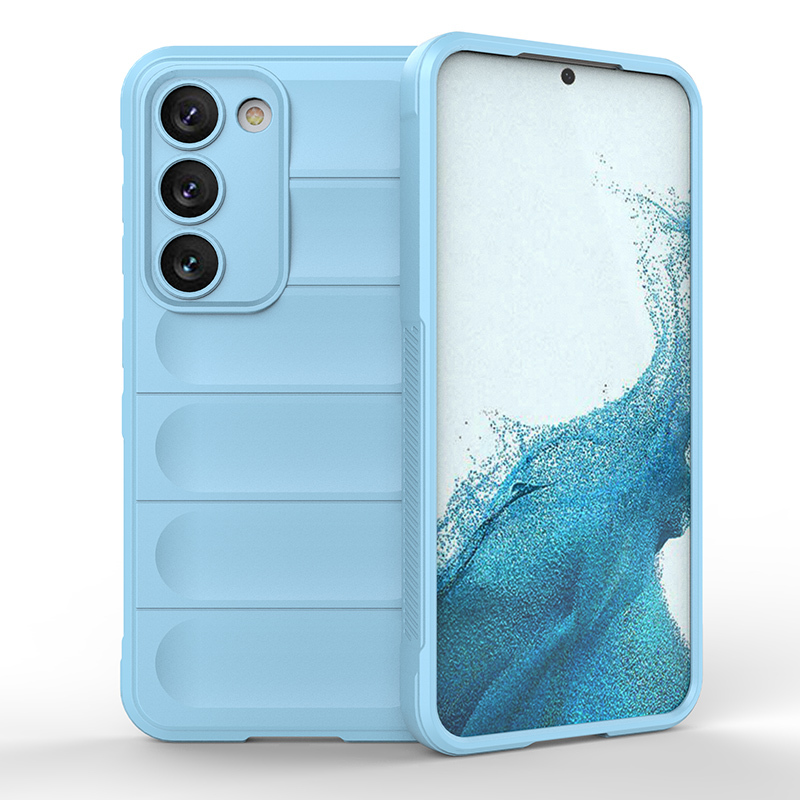 

Противоударный чехол Flexible Case для Samsung Galaxy S23, голубой, Flexible Case