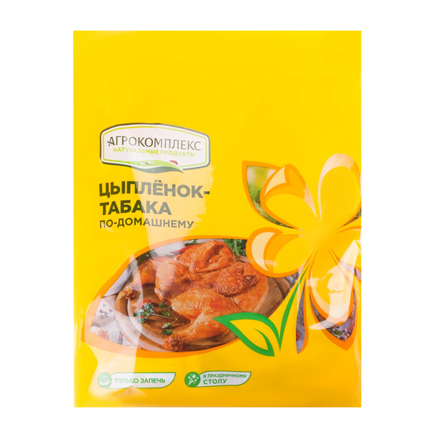 

Цыпленок табака Агрокомплекс Выселковский, по-домашнему, охлажденный, 2,3-2,4 кг