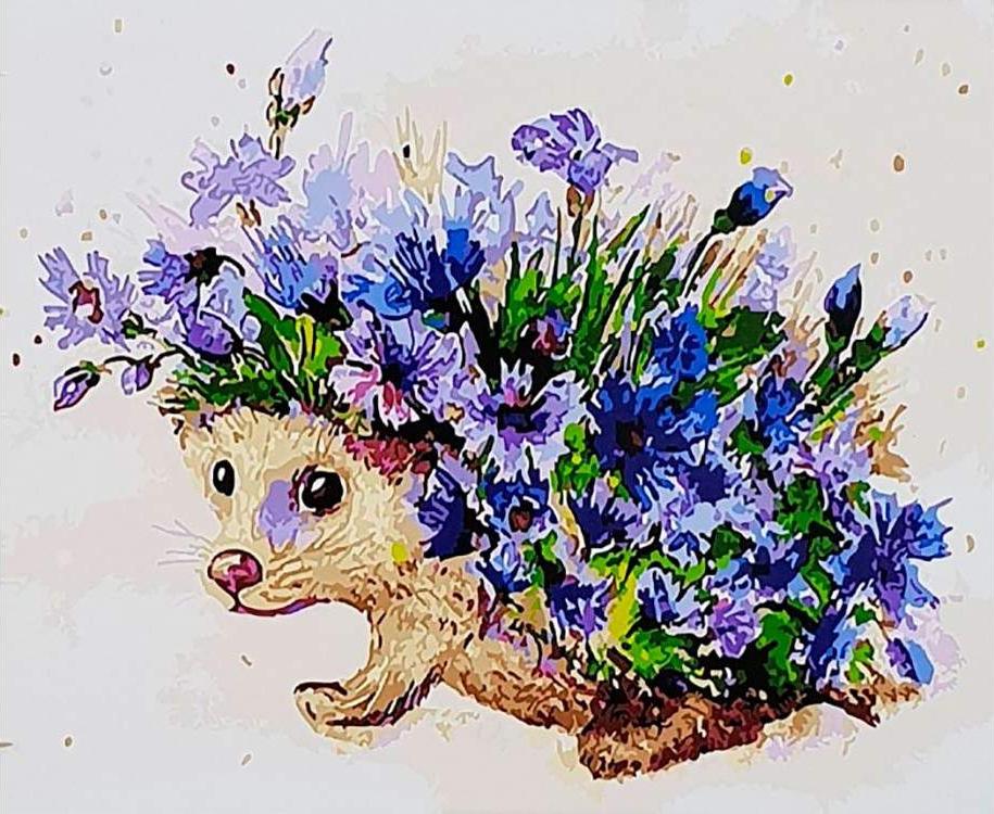 

Картина по номерам Paintboy Цветочный еж, 40x50 см, Цветочный еж