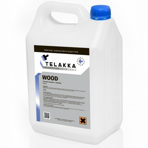 Профессиональная смывка для краски с дерева Telakka WOOD 5 кг смывка для краски с дерева telakka